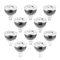 4 W LED Spotlight 320 lm MR16 4 LED Beads High Power LED Natural White Cold White Warm White 12 V 12 V,  10pcs
