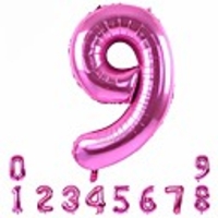 40 inch pink large numbers balloons 0-9, number 9 digit helium balloons, foil mylar big number balloons for birthday party supplies decorations