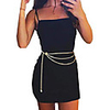 40 inch women l size long tassel waist chain belt multilayer body belly chain for dress