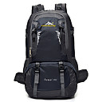 40 L Hiking Backpack Breathable Straps - Waterproof Breathable Shockproof High Capacity Outdoor Running Camping / Hiking Climbing Nylon Black Blue Red