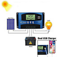 40A MPPT Auto Focus D Current High Efficiency Charge and Discharge Current Display