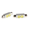 41mm 2W White Light Festoon LED Bulb for Car Reading Lamp (12V,  2-Pack)