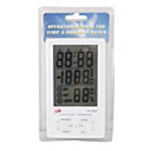4.3" Digital LCD Humidity/Hygrometer and Thermometer with Alarm Clock (1 AAA included)