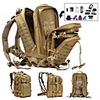 45 L Hiking Backpack Military Tactical Backpack Multifunctional Lightweight Breathable Durable Outdoor Camping / Hiking Hunting Fishing Nylon Black Army Green Khaki / Yes / Wear Resistance