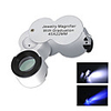 45 times portable high-definition measuring magnifier with scale LED lamp UV banknote inspection antique jewelry and antique identification