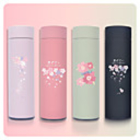 450ml Beauty Flowers 304 Stainless Steel Tumbler Insulated Water Bottle Portable Vacuum Flask for Travel Cup Colorful Coffee Mug