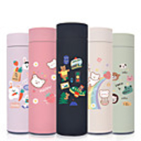 450ml Cute Bears 304 Stainless Steel Tumbler Insulated Water Bottle Portable Vacuum Flask for Travel Cup Colorful Coffee Mug