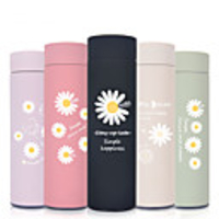 450ml Cute Sunflower 304 Stainless Steel Tumbler Insulated Water Bottle Portable Vacuum Flask for Travel Cup Colorful Coffee Mug