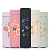 450ml Fruits Dinosaur Stainless Steel Tumbler Insulated Water Bottle Portable Vacuum Flask for Travel Cup Colorful Coffee Mug