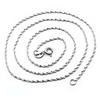45cm 925 Sterling Silver Platinum Plated Necklace