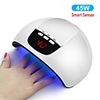 45W Smart Nail Dryer UV LED Nail Lamp Automatic Sensing With Timer LCD Display With 15 Pcs Leds 30s/60s/90s Auto Sensor Manicure Tools For UV Gel In Stock Fast Shipping