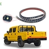 47 inches Triple LEDs Tailgate Strip Light Waterproof with 4-Way Flat Connector Wire - Solid Amber Turn Signal Red Brake Running White Reverse Lights miniinthebox