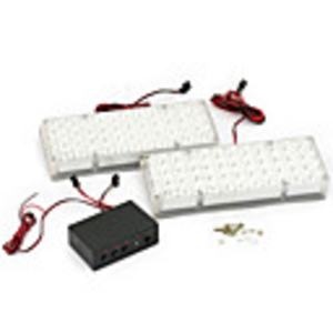 48-LED Flashing Light Panels (Green,  2pcs)