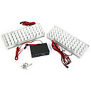48-LED Flashing Light Panels (Red,  2pcs Set)