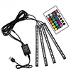 48 LEDs Strip Lights 17cm4 RGB 5050 SMD 10mm 1 24Keys Remote Controller 1 set RGB Thanksgiving Day Christmas Waterproof USB Suitable for Vehicles 5 V