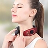 4D Smart Electric Neck and Back Pulse Massager TENS Wireless Heat Cervical Vertebra Relax Pain Relief Kneading Massage Machine