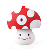 4GB Cartoon Mushroom USB Stick (White)