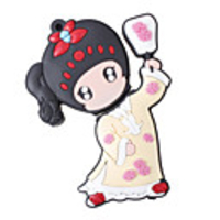 4GB Lovely High-speed Cartoon USB Hub(Red)