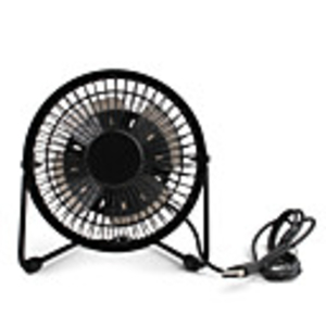 4inch USB Mini Fan With Plastic Blade Ulitra-low Power-wind Volume Black