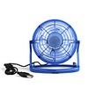 4inch USB Mini Fan With Plastic Blade Ulitra-low Power-wind Volume Blue