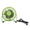 4inch USB Mini Fan With Plastic Blade Ulitra-low Power-wind Volume Green
