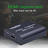 4K HD Video Capture Card HDMI Video USB2.0 Capture With Loop Streaming Live Broadcasts Video Recording for high definition acquisition