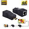 4K HDMI Extender Mini RJ45 Ports to 30m HDMI Extension Over CAT 5e / 6 UTP LAN Ethernet Cable Converter for HDTV