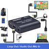 4K HDMI Video Capture Card 3.5mm Audio Output Mic Input Recorder Device Box Game Broadcast Live Streaming Capture Card Support USB2.0 USB 3.0 Plug and Play No Driver Needed miniinthebox