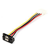 4P IDE to 15P Serial ATA SATA 90°Power Adapter Cable