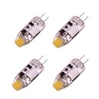 4pcs 1 W LED Bi-pin Lights 160 lm G4 T 1 LED Beads COB Warm White White 12 V