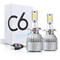 4pcs 2pcs C6 H1 H3 Led Headlight Bulbs H7 LED Car Lights H4 880 H11 HB3 9005 HB4 9006 H13 6000K 9-30V Auto Headlamps