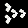 4pcs 4-Pins Solderless Connector For 10MM 5050 RGB LED Strip Lights