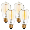 4pcs 40 W E26 / E27 ST58 Warm White 2300 k Retro / Dimmable / Decorative Incandescent Vintage Edison Light Bulb 220-240 V miniinthebox