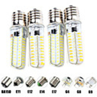 4pcs 6 W LED Corn Lights LED Bi-pin Lights 600 lm E14 G9 G4 T 80 LED Beads SMD 2835 Dimmable Warm White White 220-240 V 110-120 V