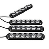 4pcs Car Interior Colorful 24 LED Atmosphere Ambient Starry Decoration Lamps Car Foot Lights 12V 6W