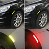 4pcs Car Wheel Rim Eyebrow Reflective Warning Strip Stickers Safety Warning Light Reflector Protective Sticker JY-101