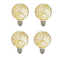 4pcs Creative Edison Light Bulb Vintage Decoration G95 LED Filament lamp Copper Wire String E27 110V 220V Replace Incandescent Bulbs