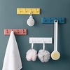 4PCS Creative Non-punch Paste Hooks Bathroom Kitchen Racks Wall Doors Rear Hooks Coat Hanger