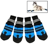 4pcs dog shoes waterproof wear resistant dog boots pet shoes with reflective and anti-slip sole for outdoor