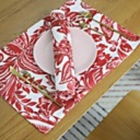 4pcs European Style Thickened Polyester Cotton Cloth Art Western Placemat Bowl Mat Potholder Tablecloth Mat