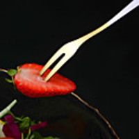 4PCS Fruit Fork Set Creative Cute Stainless Steel Fruit Insert Household Dessert Spoon Mixing