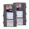 4PCS Large Capacity Clothes Storage Bag Organizer with Reinforced Handle Thick Fabric for Comforters Blankets Bedding Foldable with Sturdy Zipper Clear Window 604035cm miniinthebox
