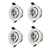 4pcs LED Downlight 3W Recessed Round LED Ceiling Lamp AC 220V 230V 240V Indoor Lighting Warm White Cold White