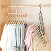 4Pcs Non-slip Magic Hanger Multifunctional Folding Shirts Coat Clothes Hanger Space Saving Hanger Clothes Hanger Wardrobe Organizer miniinthebox
