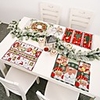 4pcs Placemats Linens Christmas Contemporary Holiday Table Cover Table Decorations For Christmas Rectangular 4234 Cm