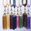 4Pcs Rope Curtain Tieback Curtain Tassels Fringe Tie Backs Holdbacks Window Drapes Curtain Supplies Rope Room Accessories