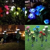 4PCS Solar Rose Garden Stake Lights Outdoor Pathway Lawn Lights 3 Heads 5 Colors Rose Solar Landscape Light Multi-Color Solar Decorative Light for Pathway Yard miniinthebox