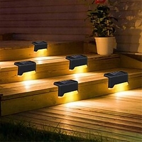 4pcs Solar Step Lights Outdoor LED Deck Stair Lights Waterproof LED for Garden Fence Step Railing Stairs Yard Patio Pathway Holiday Light miniinthebox