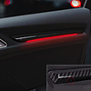 4PCS Stainless Steel Car Interior Double Flash Light Emergency Light Button Frame Decoration Cover Trim For VW Golf 7 2014 2015