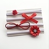 4pcs Toddler / Infant Unisex Active Floral Bow / Flower Nylon Hair Accessories Red / Rainbow / Beige One-Size